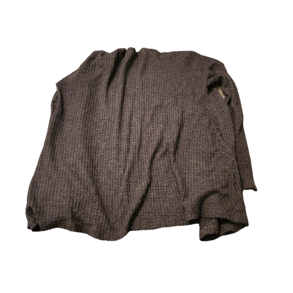 AE Gray Waffle Knit Cardigan - Picture 2 of 5